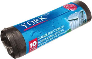 Worek Worki Na Śmieci 60l York Solidne Mocne 10szt