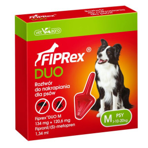 Fiprex Duo Roztwór Do Nakrapiania Dla Psów M 10 - 20 kg