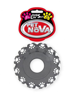 Pet Nova zabawka winylowa piszcząca OPONA 11cm