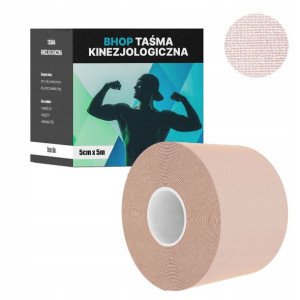 Taśmy do KINESIOTAPINGU BHOP tejpy 5cm x 5m kinezi