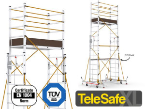 Rusztowanie aluminiowe TeleSafe S004XLN 4.75m Nowa Norma
