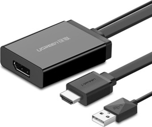 Adapter jednokierunkowy UGREEN MM107 HDMI (męski) - Display Port (żeński) +