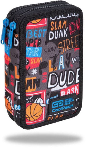 Piórnik dwukomorowy z wyposażeniem Basketball CoolPack