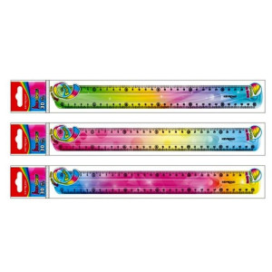 Linijka elastyczna tęczowa 30cm Keyroad p24 mix cena za 1 szt