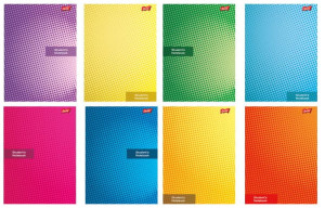 Zeszyt A5 60k krata laminowany STUDENT BOOK z lakierem miejscowym p10 mix c