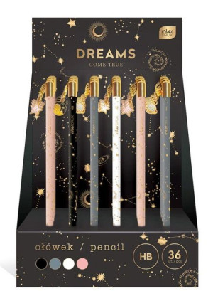 Ołówek z zawieszką Dreams Interdruk p36 mix cena za 1 szt