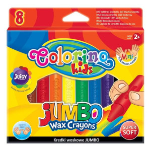 Kredki świecowe Jumbo 8 kolorów 34746 Colorino
