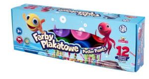 Farby plakatowe Mini Mini 12 kolorów 20 ml 301221010 p4