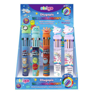 Długopis wielokolorowy 10kol. Monster & Unicorn strigo p30 mix cena za 1 sz