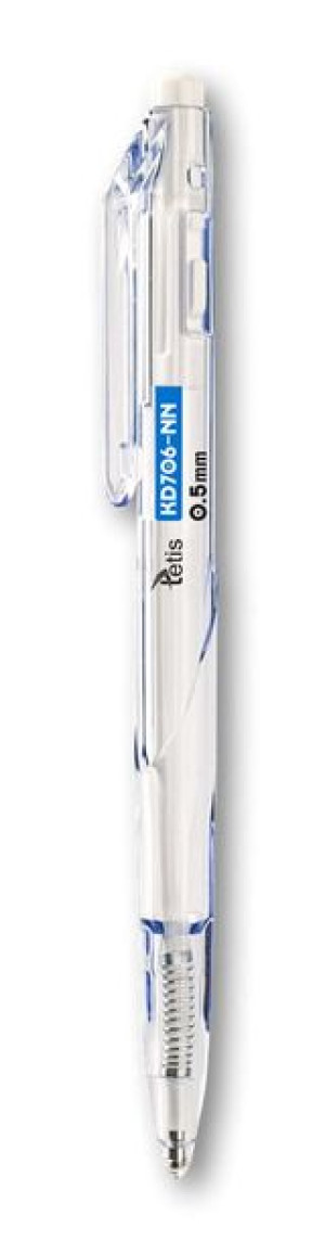 Długopis tetis KD706-NN 0,5mm obudowa niebieska wkład olejowy niebieski p25