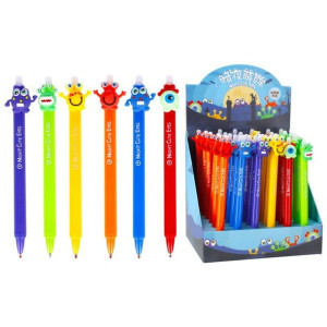 Długopis ścieralny automatyczny 0.5mm Night Cute Eyes Nocne potworki p36 ST