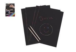 Notes czarne karteczki A4 50szt 620651