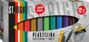 Plastelina 12 kolorów  ST.RIGHT