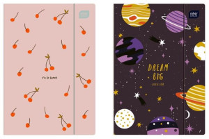 Teczka z gumką A4+ PP Kids INTERDRUK p10 mix cena za 1 szt