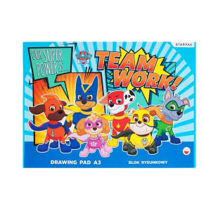 Blok rysunkowy A3 20k biały PAW PATROL Psi Patrol p10 STARPAK