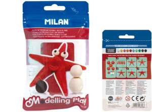 Modelina Air-Dry 100g czerwona 9154130 MILAN