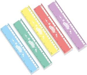 Linijka 20cm mix kolorów p24 tuba Pastel Colorino Kids Cena za 1szt