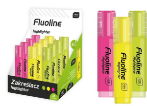 Zakreślacz Fluoline wodoodporny INTERDRUK mix cena za 1szt