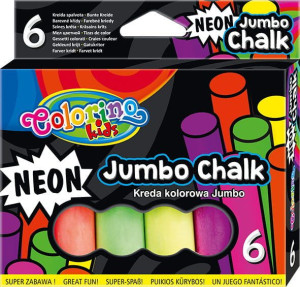 Kreda neonowa Jumbo 6 szt Colorino Kids