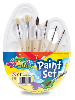 Zestaw do malowania pędzelki paletka - Colorino Kids