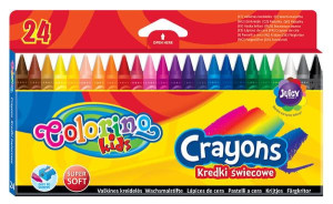 Kredki świecowe 24 kolory - Colorino Kids