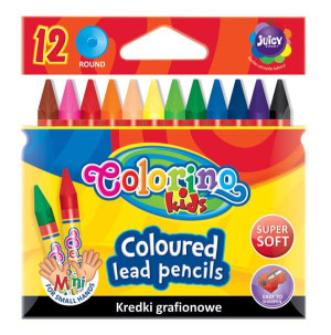 Kredki grafionowe 12 kolorów - Colorino Kids