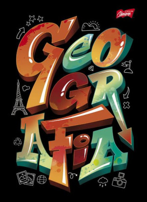PROMO Zeszyt A5 60k krata laminowany GEOGRAFIA - ściąga p10   cena za 1szt