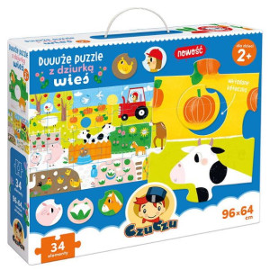 CzuCzu - Duuuże puzzle z dziurką Wieś