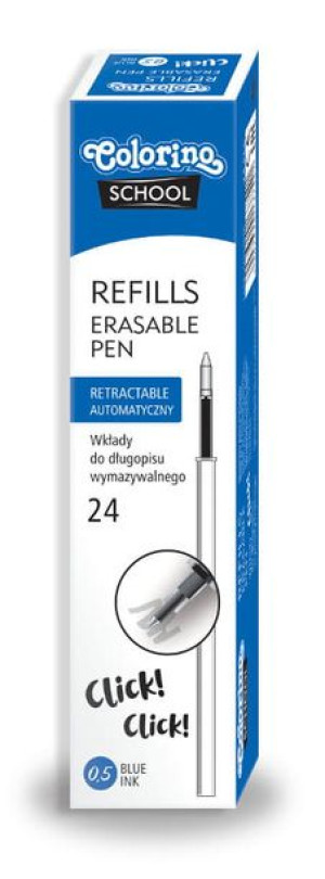 Wkład do długopisu wymazywalnego automatycznego Colorino p24 37534   Cena z
