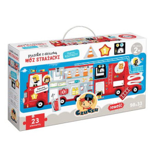 Czuczu Puzzle z dziurką - Wóz Strażacki