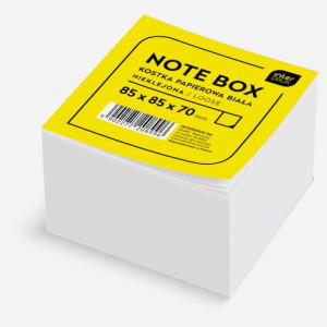 Kostka papierowa biała 85x85x70 mm nieklejona INTERDRUK p1 cena za 1op
