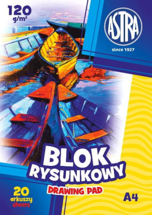 Blok rysunkowy A4 120g p10 ASTRA