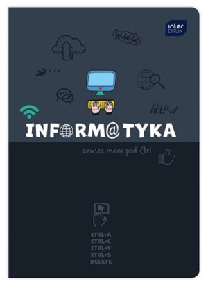 Zeszyt A5 60k kratka informatyka p10 HYBRID FSC Credit INTERDRUK mix cena z