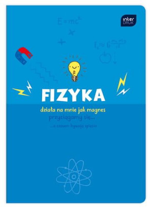 Zeszyt A5 60k kratka fizyka HYBRID FSC Credit p10 INTERDRUK mix cena za 1sz