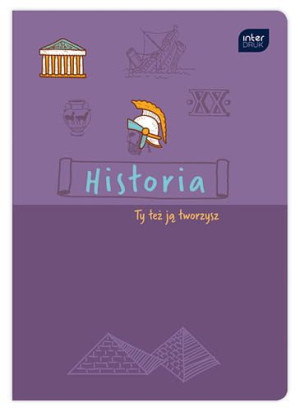 Zeszyt A5 60k kratka historia HYBRID FSC Credit p10 INTERDRUK mix cena za 1