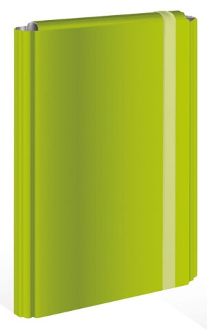 Teczka z gumką twarda oprawa A4+ zielona neonowa fluo INTERDRUK p2 cena za