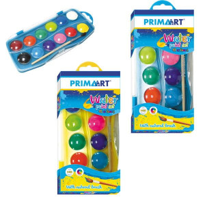Farby akwarelowe 12kol + pędzelek PRIMA ART STARPAK