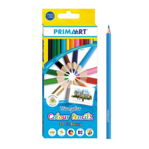 Kredki ołówkowe trójkątne PA 12 Kolorów Prima Art STARPAK