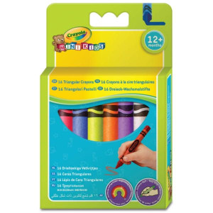 Kredki świecowe trójkątne 16kol Mini Kids 52-016T CRAYOLA