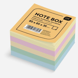 Kostka papierowa 8,5x8,5x3,5 kolor nieklejona INTERDRUK