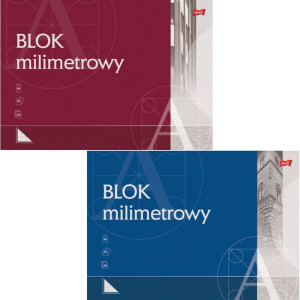 Blok milimetrowy A3 20k MAJEWSKI p10 mix cena za 1 szt