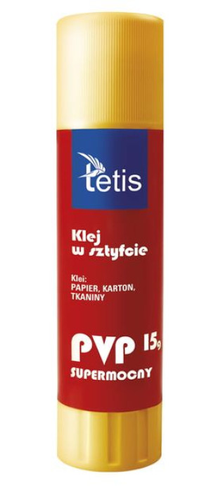 Klej w sztyfcie 15g PVP p20 TETIS cena za 1szt
