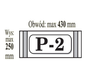 Okładka samoprzylepna P-2 B5 wys. 250mm x obw. max 430mm p50 IKS  cena za 1