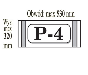 Okładka samoprzylepna P-4 A4 wys. 320mm x obw. max 530mm p50 IKS cena za 1s
