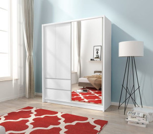 Szafa przesuwna SARA 150 cm z lustrem