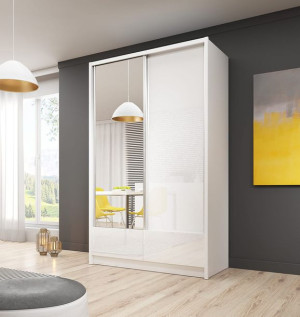Szafa przesuwna ARIA I 130 cm z lustrem