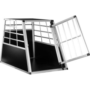 Aluminiowa skrzynia transportowa dla psów, 65 × 90