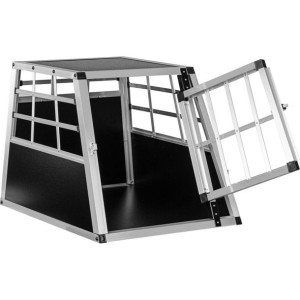 Skrzynia transportowa aluminiowa dla psów, 54 × 69