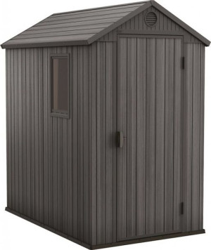 Domek ogrodowy Darwin, 205 x 126 x 185 cm, szary