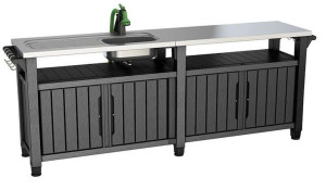 Szafka ogrodowa Unity Chef, grafit, 237 cm